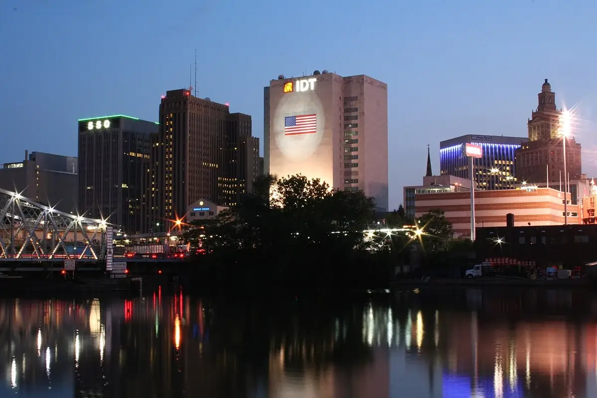 Newark New Jersey at night 1
