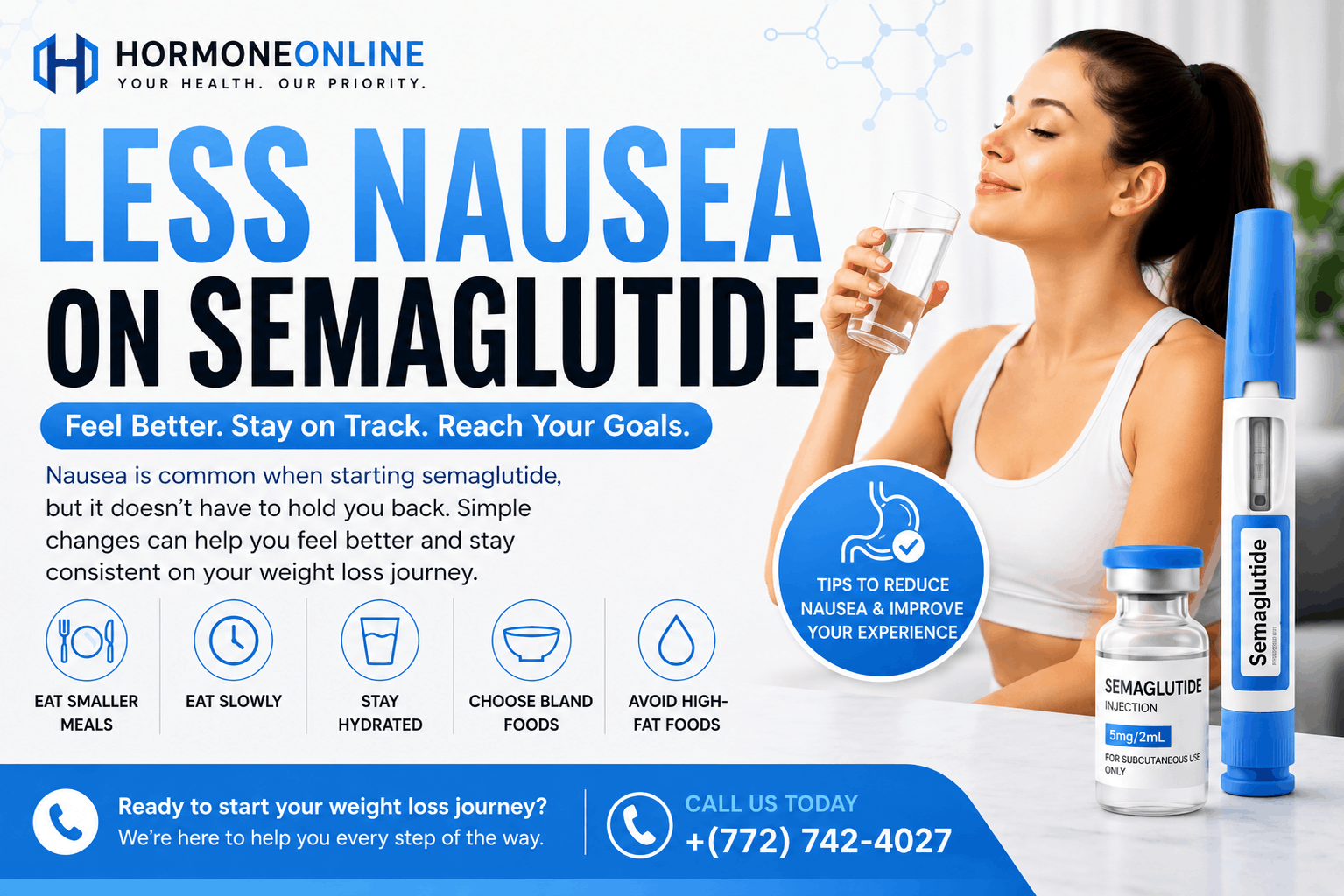 Less Nausea on Semaglutide: Tips to Feel Better During Weight Loss